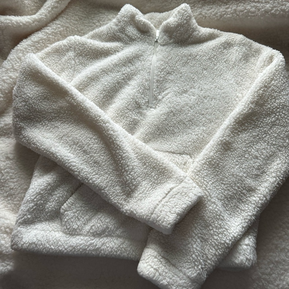Aeropostale Sherpa quarter zip jacket